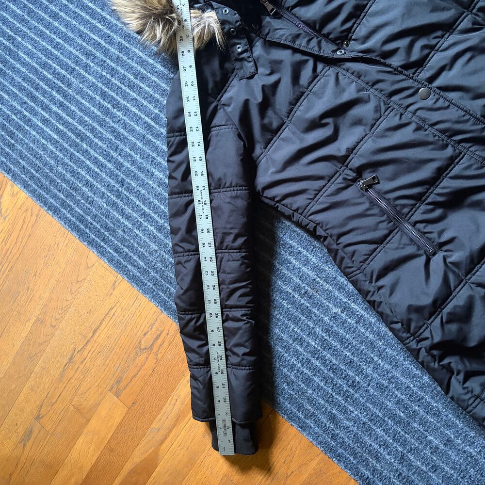 Maralyn & Me Hooded Parka Black Size Large - Picture 2 of 8